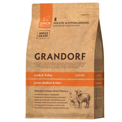 Grandorf DOG LAMB&TURKEY JUNIOR           4 , 3 