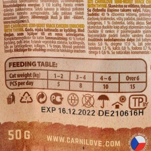������ Carnilove Cat Semi Moist Snack ��� ����, ����� �� ������, 50 �
