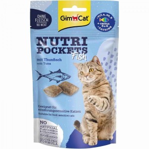������ ��� ���� GimCat Nutri Pockets Fish ������ 60 �