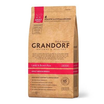 Grandorf Lamb and Brown Rice Adult Medium Breed -         10