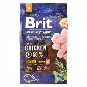 ����� ���� Brit Premium Dog Junior M ��� ������� �� ������ �������� ����, � ������, 3 ��