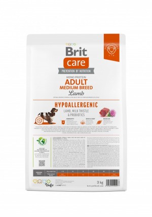 ����� ���� Brit Care Dog Hypoallergenic Adult Medium Breed ��� ����� �������� ����, ������������� � �����, 3 ��
