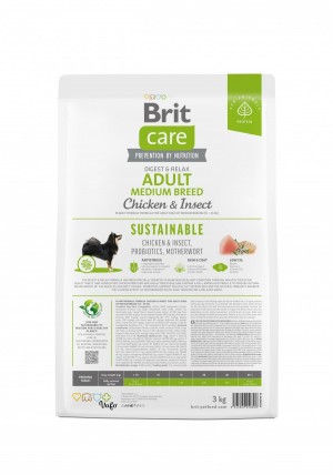 ����� ���� Brit Care Dog Sustainable Adult Medium Breed ��� ����� �������� ����, � ������ �� ��������, 3 ��