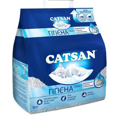 ���������� Catsan Hygiene Plus ��� �������� �������, �����������, 4.9 �� (10 �)