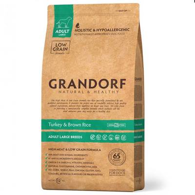 Grandorf Turkey Brown Rice Adult Large Breeds -           