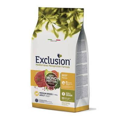 ����� ���� Exclusion Adult Beef Medium Breed ��� �������� ����� �������� ����, � ����������, 12 ��