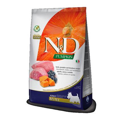  2.5    N&D Grain Free PUMPKIN LAMB & BLUEBERRY ADULT MEDIUM & MAX