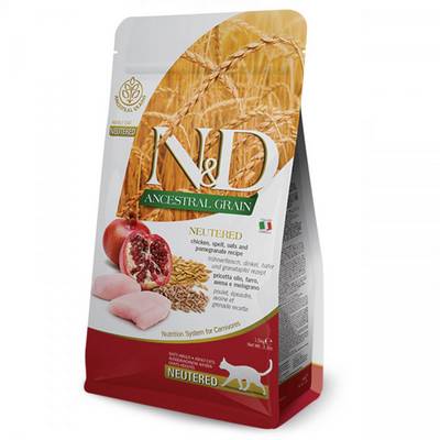 ������ 300� ��� ���� ����� N&D Low Grain NEUTERED CHIKEN ADULT